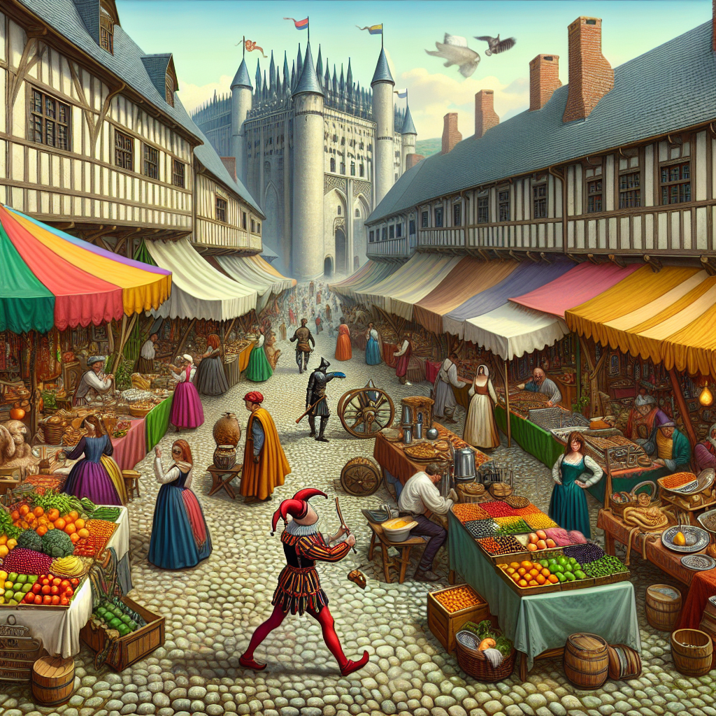 Medieval Market Scene Visualization